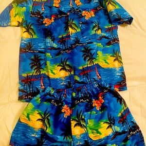 Tropical islands are calling! Cute outfit for a boy size 5/6